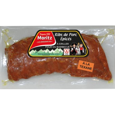 RIBS de PORC épicé à la Texane